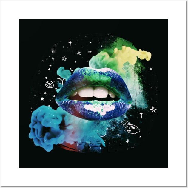 Galactic lips Wall Art by LecricJr